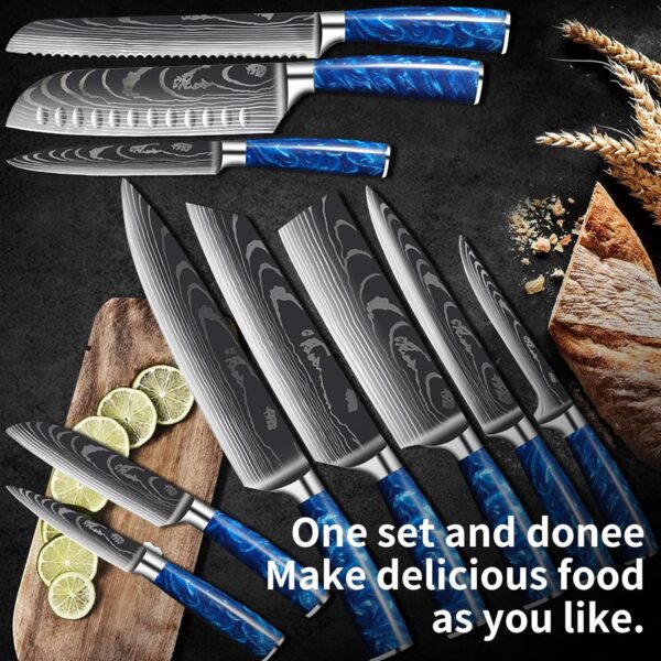 10-piece ultra sharp chefs knife set gallery 5