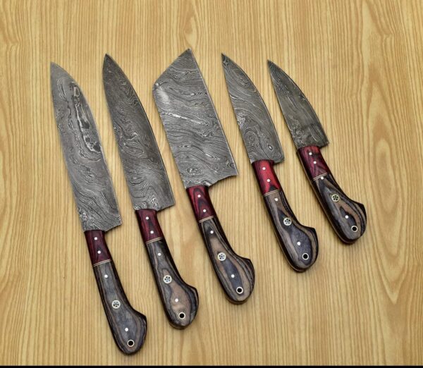 hand forged chef knives set gallery 2