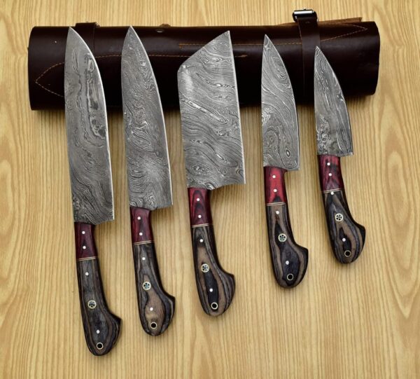 hand forged chef knives set gallery 3