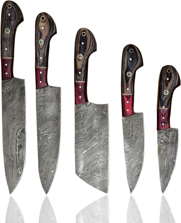 hand forged chef knives set prod