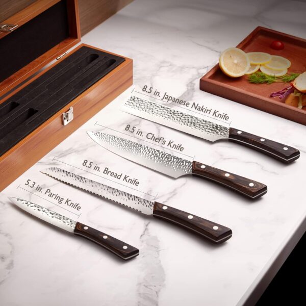 kitchen knife set with wooden box gallery 1