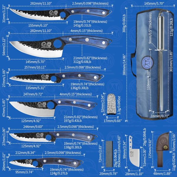 portable chef knife set gallery 1