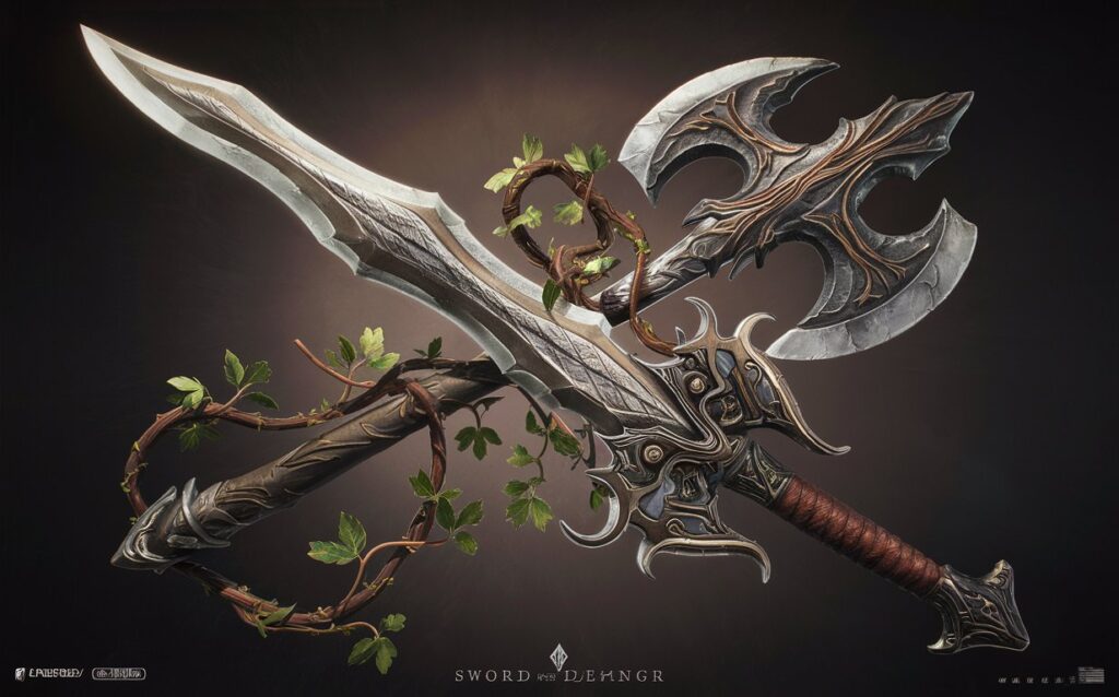 design and construction
sword or axe